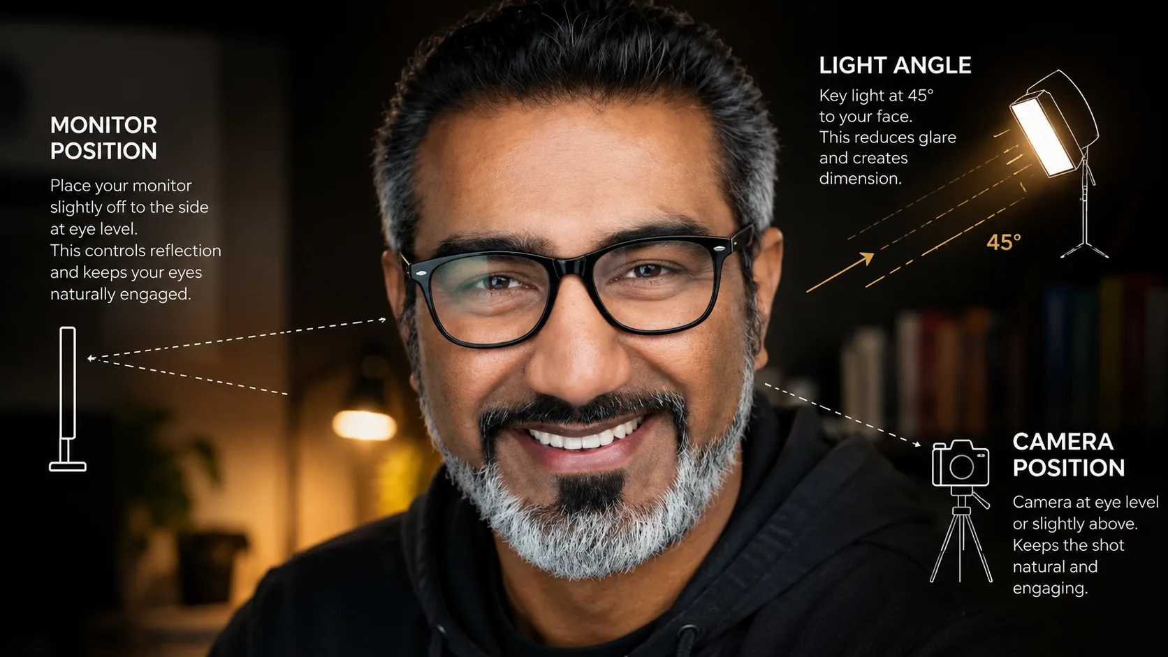 How to Stop Your Glasses from Glaring on Camera