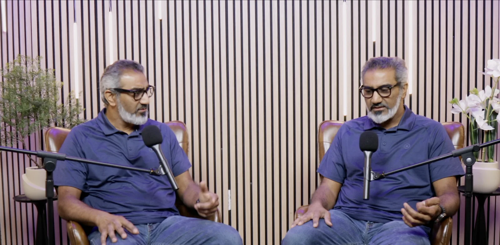 A studio designed by Junaid Ahmed, on camera and in use